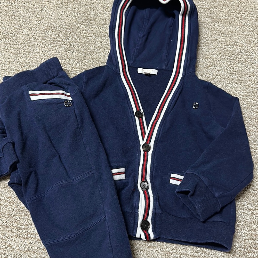 Gucci jogger two piece 12-18 months